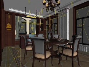 family - kitchen - restaurant 314 3D Model