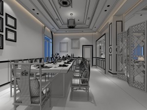 family - kitchen - restaurant 315 3D मॉडल