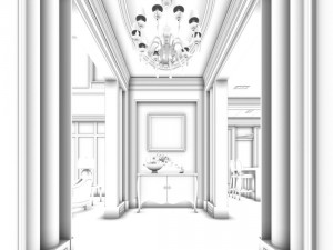 family - kitchen - restaurant 316 Modello 3D