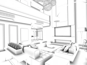 family - kitchen - restaurant 317 3D Model