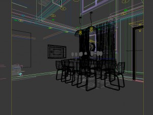 family - kitchen - restaurant 317 3D मॉडल