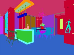 family - kitchen - restaurant 319 Modello 3D