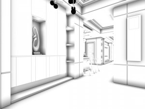 family - kitchen - restaurant 319 Modello 3D
