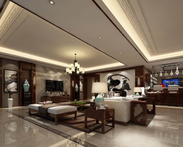 family - kitchen - restaurant 321 3D Model .c4d .max .obj .3ds .fbx .stl .blend 