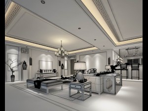 family - kitchen - restaurant 321 3D Model