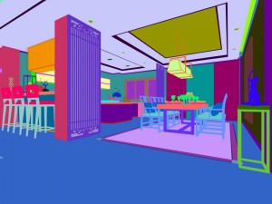 family - kitchen - restaurant 321 3D Model