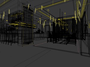 family - kitchen - restaurant 321 3D Model