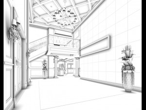 family - kitchen - restaurant 322 3D Model