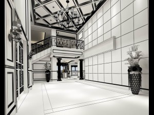 family - kitchen - restaurant 322 3D Model