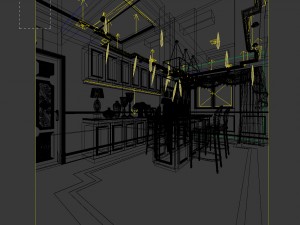 family - kitchen - restaurant 322 3D Model