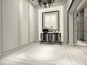 family - kitchen - restaurant 323 3D Model