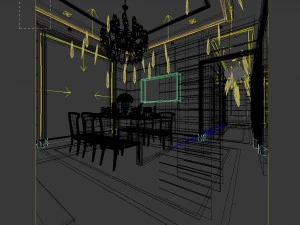family - kitchen - restaurant 323 3D Model