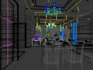 family - kitchen - restaurant 326 Modelo 3D