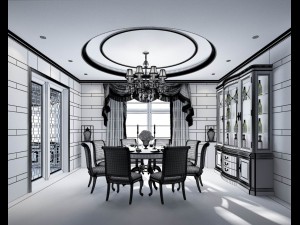 family - kitchen - restaurant 328 3D Модель