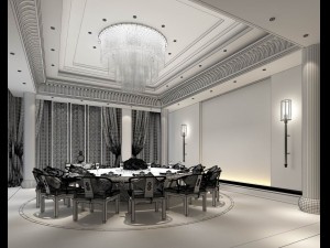 family - kitchen - restaurant 331 3D Модель