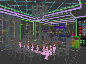 family - kitchen - restaurant 332 3D Model