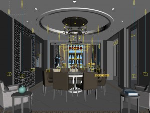family - kitchen - restaurant 333 Modèle 3D