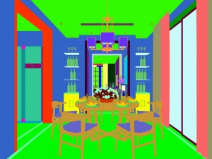 family - kitchen - restaurant 335 3D Model