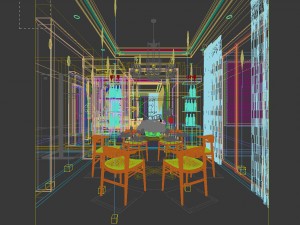 family - kitchen - restaurant 335 3D Model