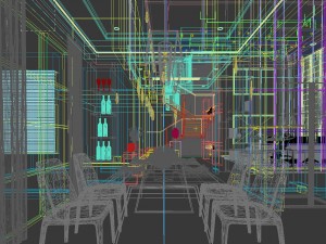 family - kitchen - restaurant 336 3D Model