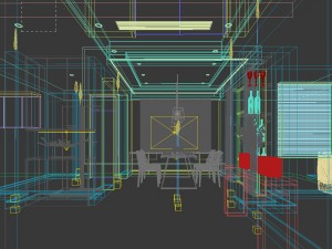 family - kitchen - restaurant 337 Modèle 3D