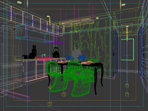 family - kitchen - restaurant 343 3D-Modell