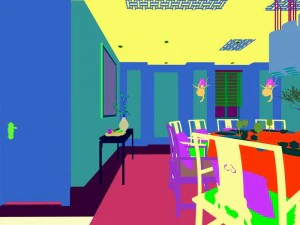 family - kitchen - restaurant 346 3D Model