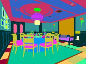 family - kitchen - restaurant 347 Modello 3D