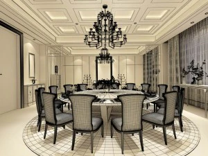 family - kitchen - restaurant 349 3D Model