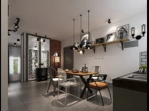 家庭 - 厨房 - 餐厅 351 3D 模型