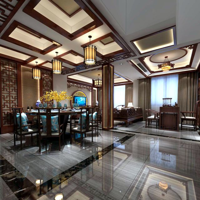family - kitchen - restaurant 352 3D-Modell .c4d .max .obj .3ds .fbx .stl .blend 