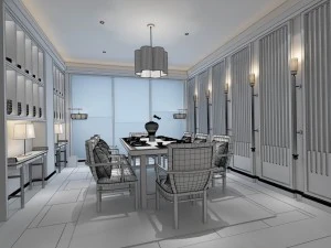 family - kitchen - restaurant 354 3D Model