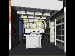 family - kitchen - restaurant 360 3D Model