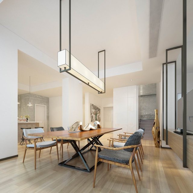 family - kitchen - restaurant 361 3D Model .c4d .max .obj .3ds .fbx .stl .blend 