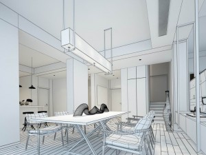 family - kitchen - restaurant 361 3D Model