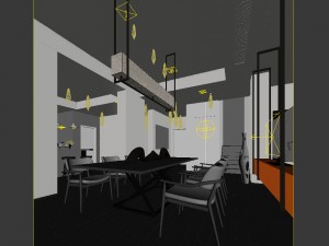 family - kitchen - restaurant 361 3D Model