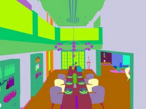 family - kitchen - restaurant 362 3D Model