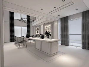 family - kitchen - restaurant 362 3D Model