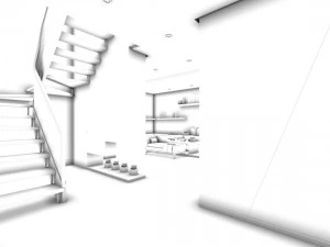 family - kitchen - restaurant 362 3D Model