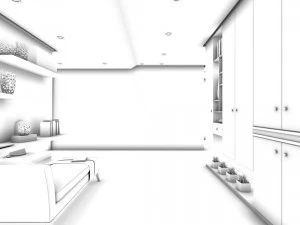 family - kitchen - restaurant 362 3D Model