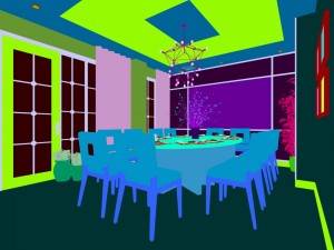 family - kitchen - restaurant 363 Modèle 3D