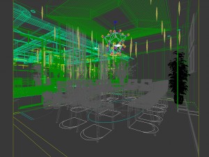 family - kitchen - restaurant 363 Modèle 3D
