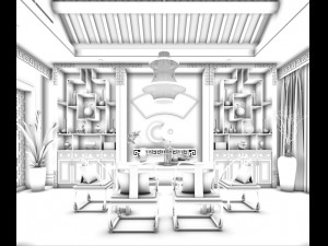 family - kitchen - restaurant 365 3D मॉडल