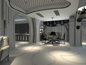 family - kitchen - restaurant 366 3D-Modell