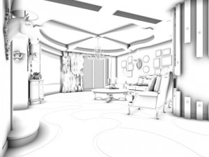 family - kitchen - restaurant 366 3D-Modell