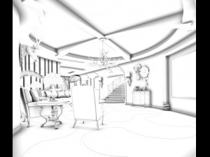 family - kitchen - restaurant 366 3D-Modell