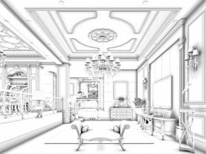 family - kitchen - restaurant 367 3D Model