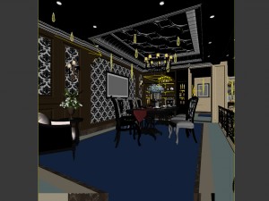 family - kitchen - restaurant 367 3D Model