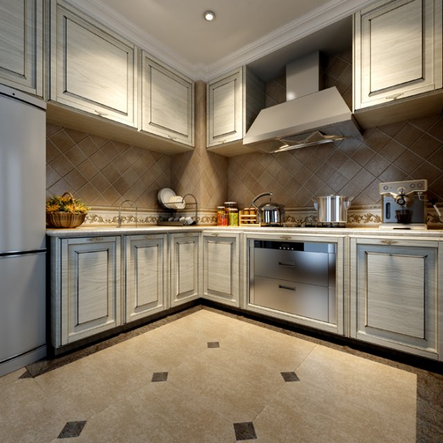 family - kitchen - restaurant 369 3D 模型 .c4d .max .obj .3ds .fbx .stl .blend 
