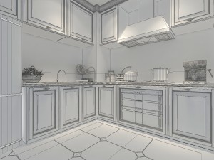 family - kitchen - restaurant 369 3D 模型